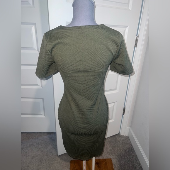 Army green bodycon dress - Picture 4 of 4